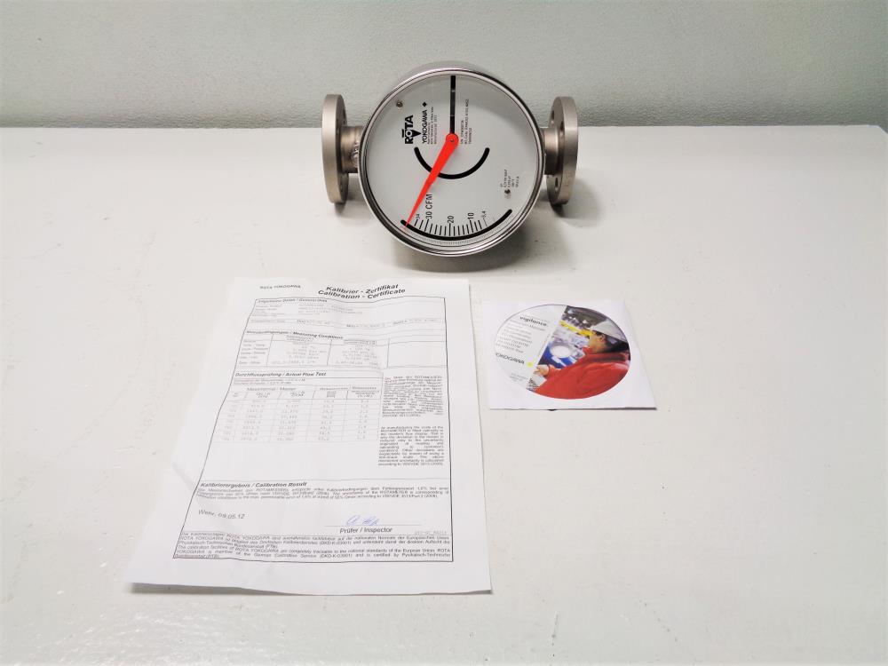 Rota Yokogawa 1" 150# Stainless Rotameter RAMC02-A1SS-64S2-T90NNN/SD